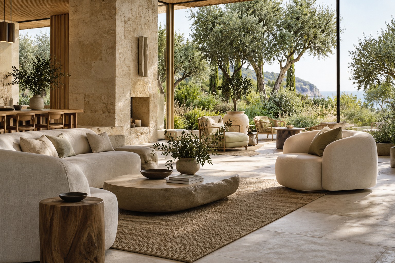 Concept living space accompanying a home-tour checklist